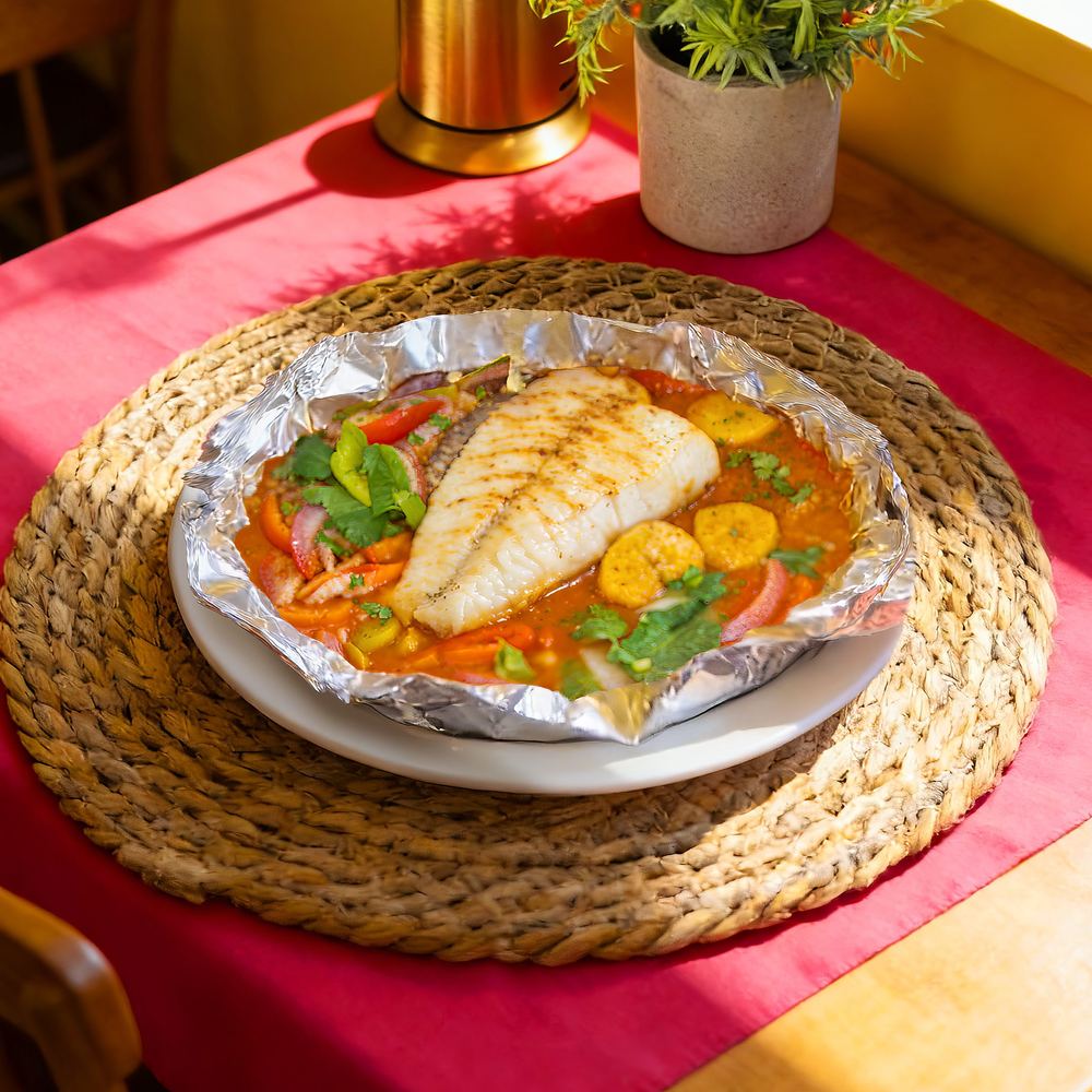 Posta de robalo a la tabasqueña